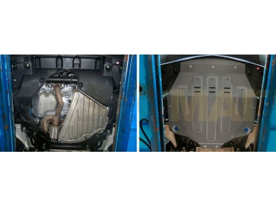Защита картера и КПП Rival для 3,0 и 3,5 алюминий 4 мм для Honda Pilot/Acura MDX 2013-2021
